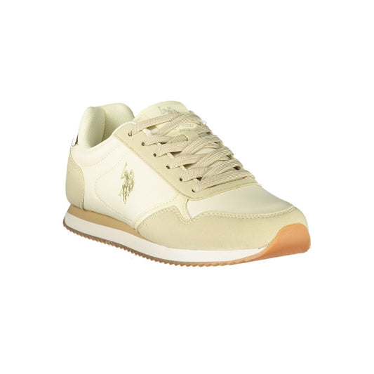 Beige Polyurethane Women's Sneaker