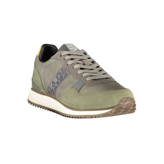 Grey Polyester Men's Sneaker
