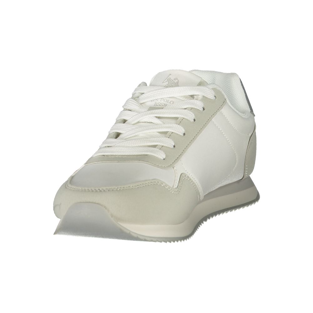 White Polyurethane Women's Sneaker
