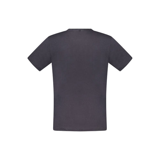 Blue Cotton Men's T-Shirt