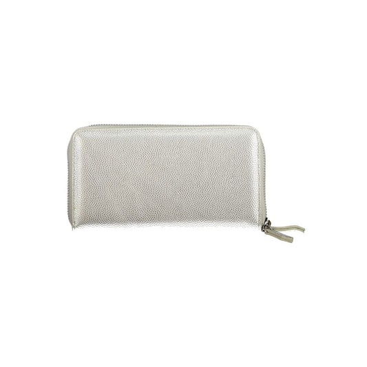 Argento Polyurethane Women Wallet