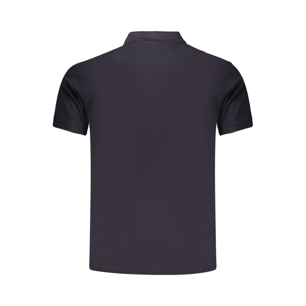 Blue Cotton Men's Polo Shirt