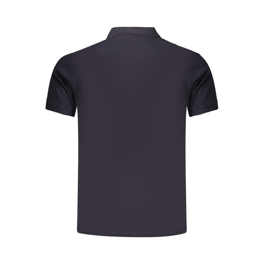 Blue Cotton Men's Polo Shirt
