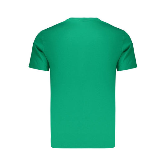 Green Cotton Men's T-Shirt