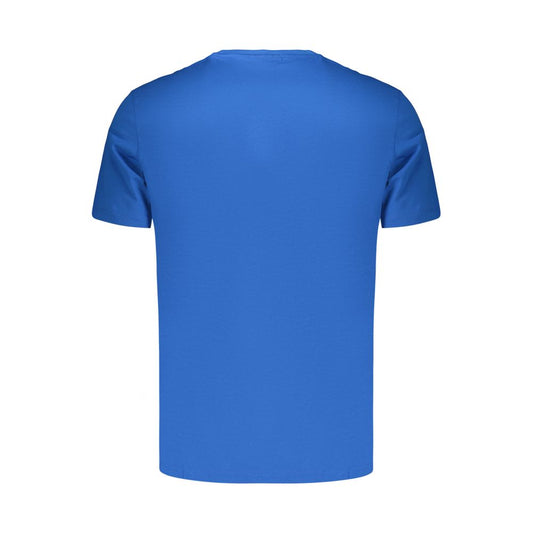 Blue Cotton Men's T-Shirt