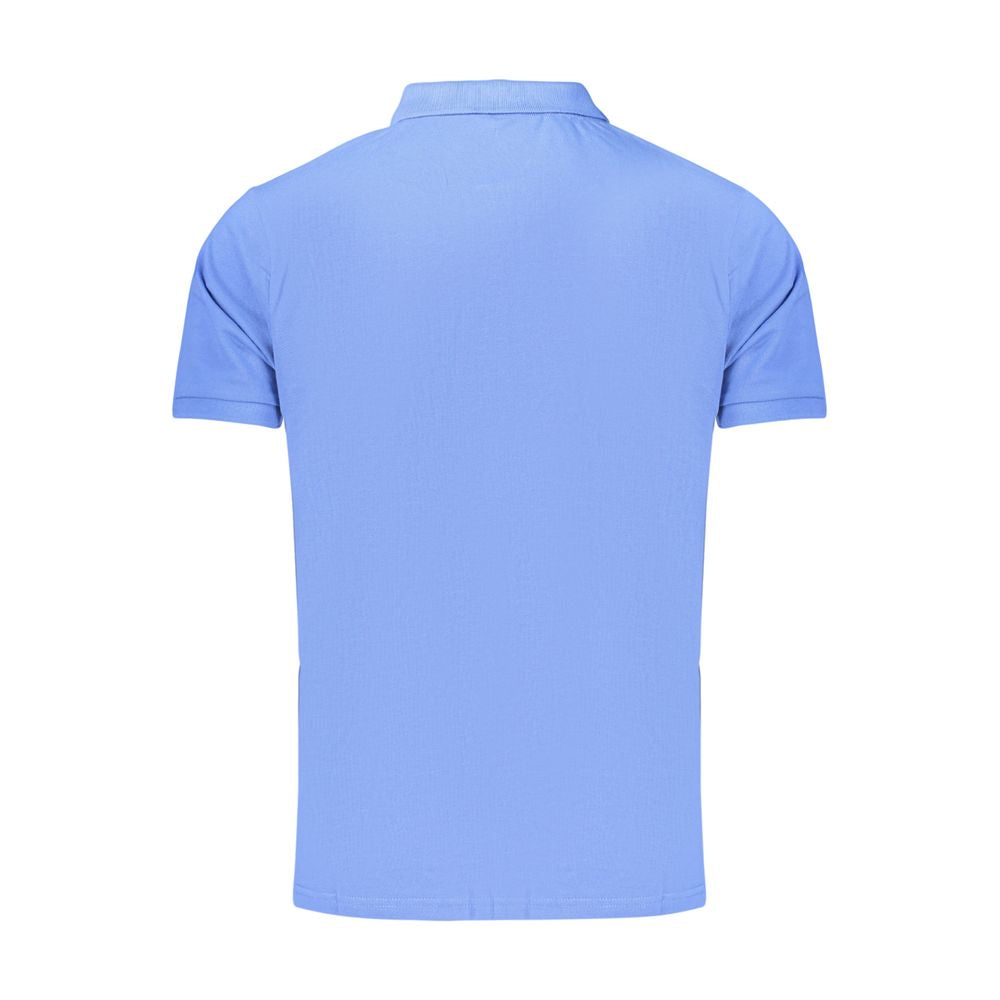Blue Cotton Men's Polo Shirt