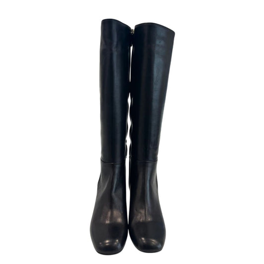 Black Leather Women Boot