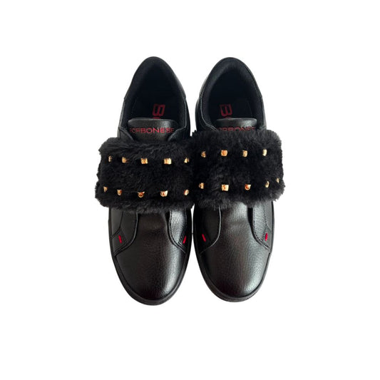 Black Rubber Women's Sneaker
