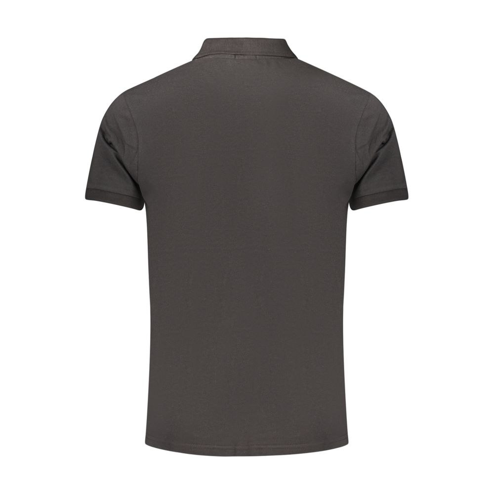 Black Cotton Men's Polo Shirt