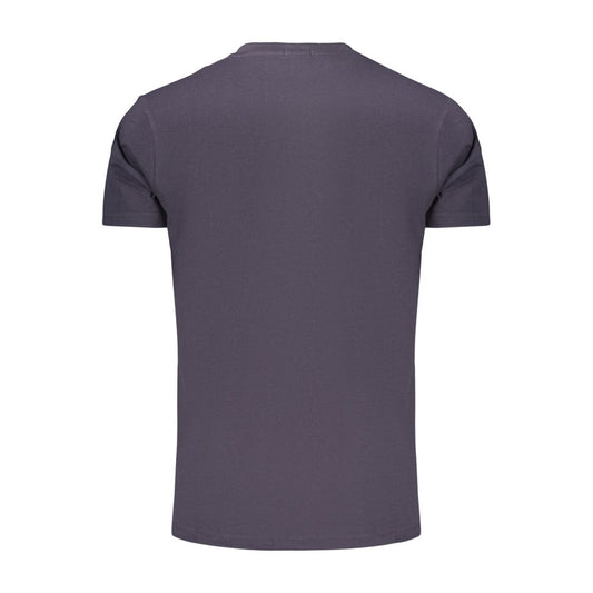 Blue Cotton Men's T-Shirt