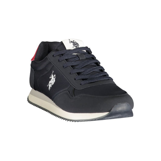 Blue Polyurethane Men's Sneaker