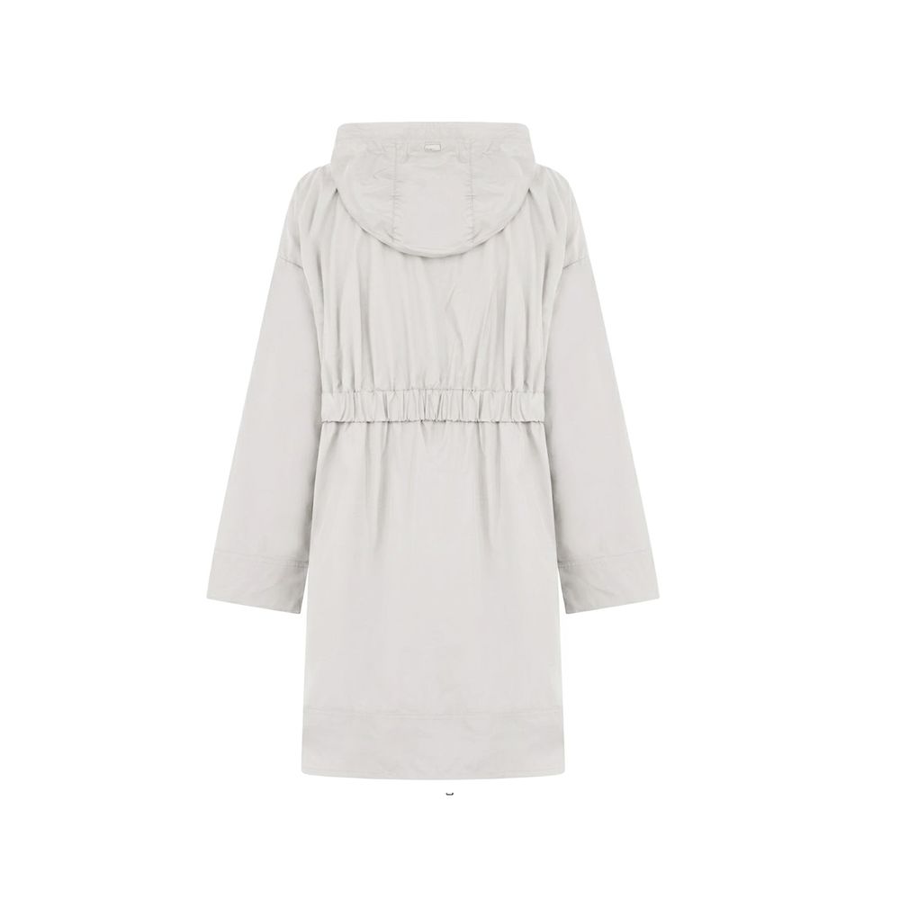 Gray Elastane Coat