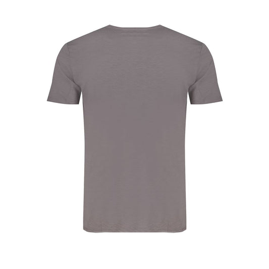 Gray Cotton Mens T-Shirt