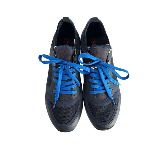 Blue Rubber Men Sneaker