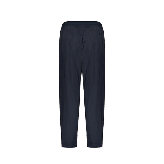 Blue Elastane Casual Pants