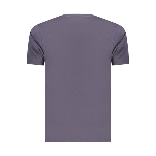 Blue Cotton Men's T-Shirt