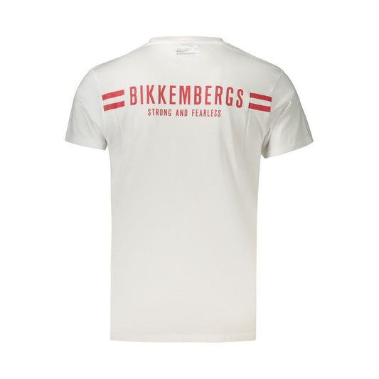 White Cotton Mens T-Shirt