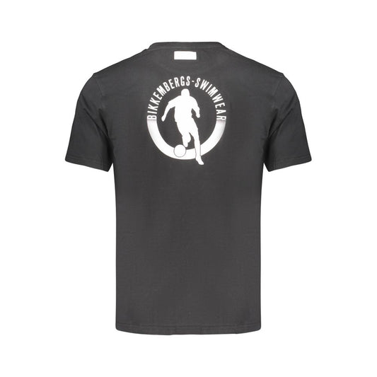 Black Cotton Men's T-Shirt