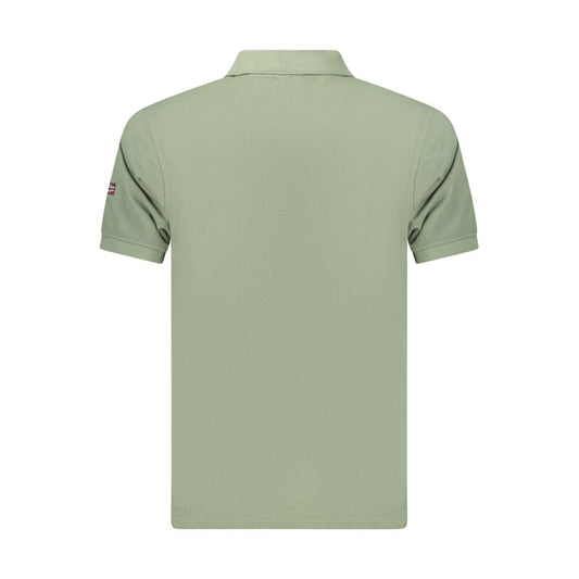 Green Cotton Men's Polo