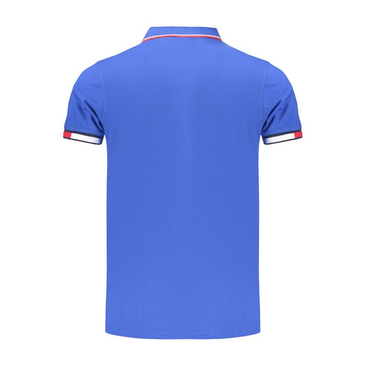 Blue Cotton Men's Polo Shirt