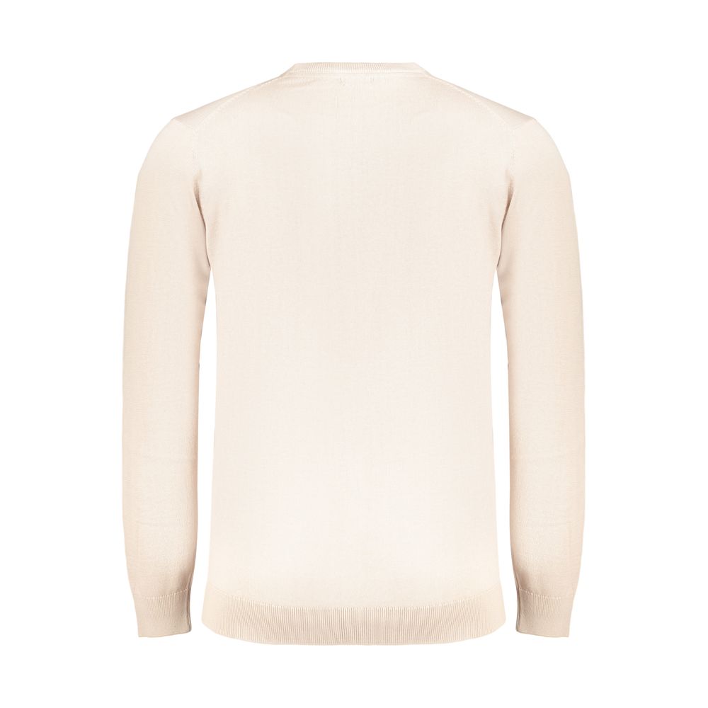 Beige Cotton Men's Sweater