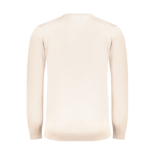 Beige Cotton Men's Sweater