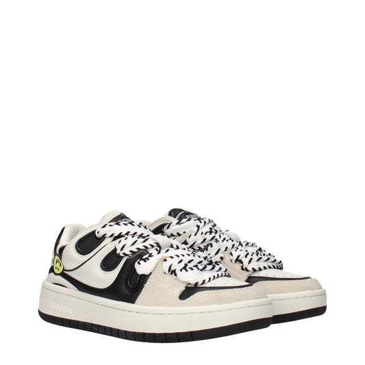 Beige Leather Sneakers
