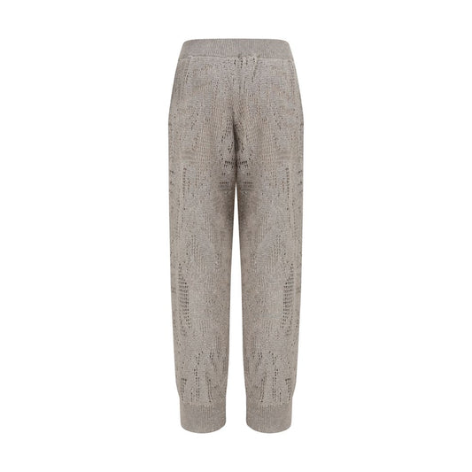 Beige Linen Casual Pants