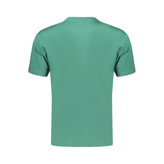 Green Cotton Men's T-Shirt