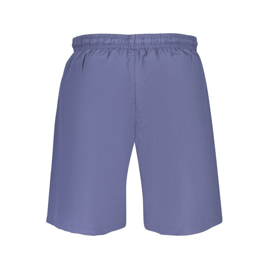 Blue Polyester Men's Swimwear