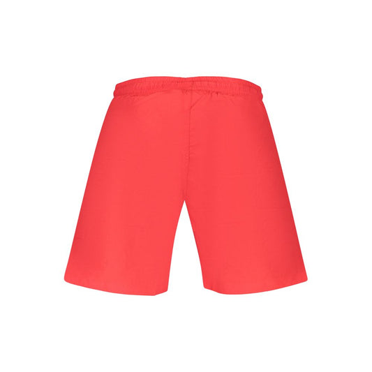 Rosso Poliestere Uomo Swim Shorts