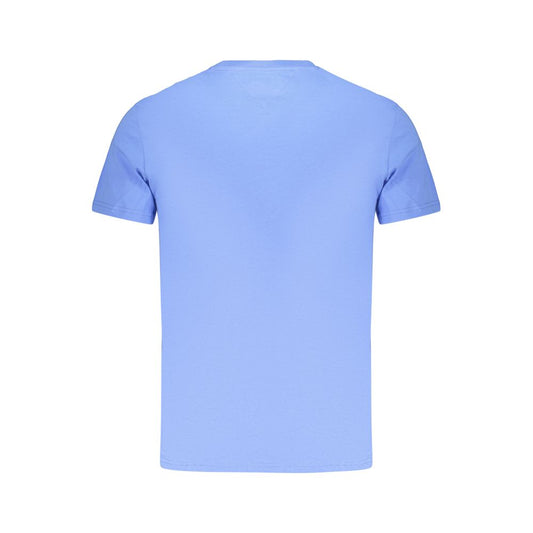 Light Blue Cotton Men's T-Shirt