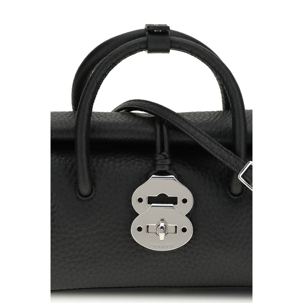 Black Calf Leather Bos Taurus Handbag