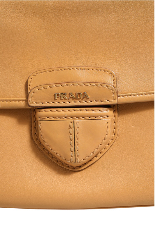 Sidonie Beige Pebble Leather shoulder bag