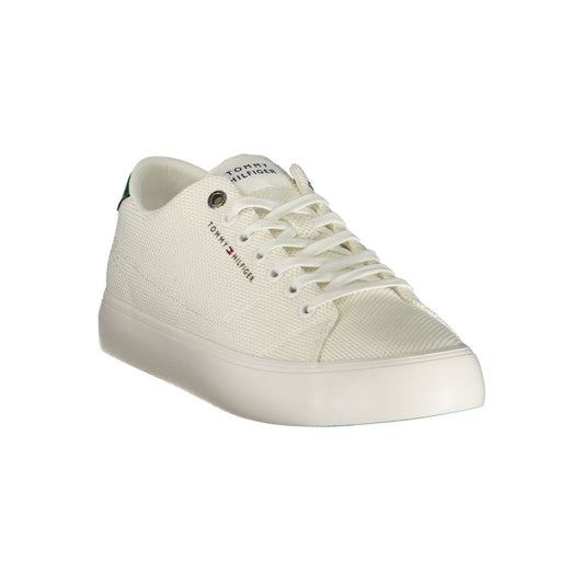 Bianco Polyester Men's Sneaker