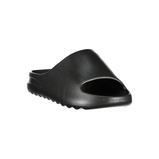 Black Polyurethane Women's Slipper