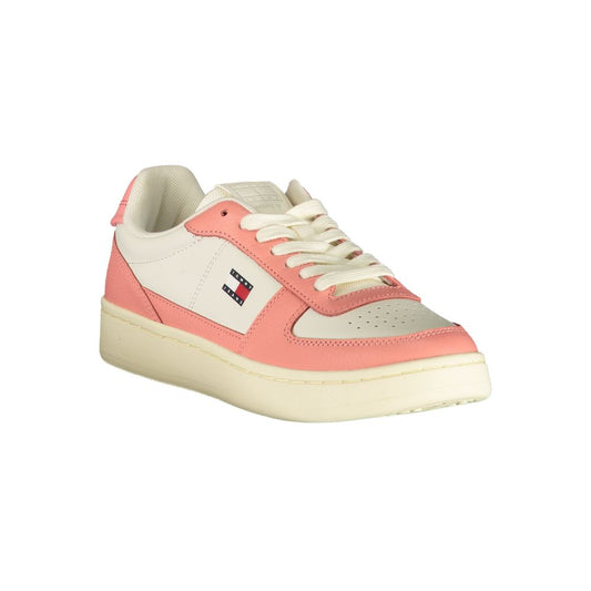 White Polyurethane Women's Sneaker