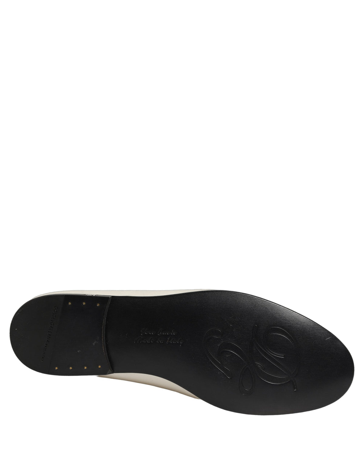 White Satin Logo Slip On Flats Loafers Shoes