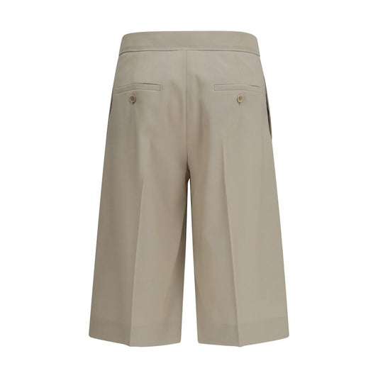 Beige Wool Oves Aries Bermuda Shorts
