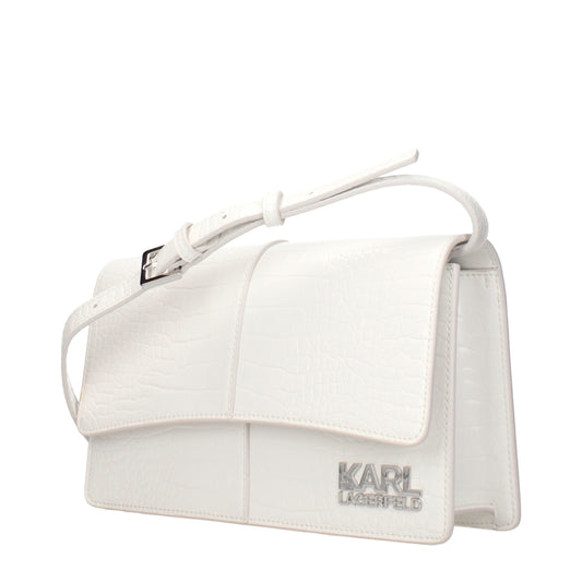 White Polyethylene Crossbody Bag