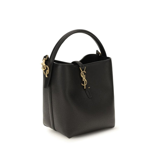 Black Calf Leather Bos Taurus Backet Bag