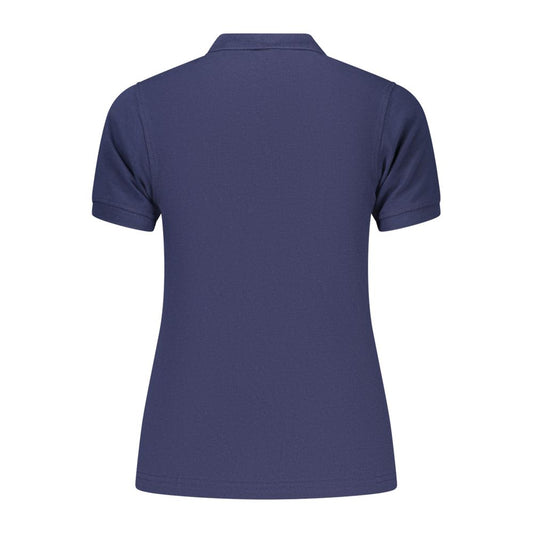 Blue Cotton Women's Polo Shirt