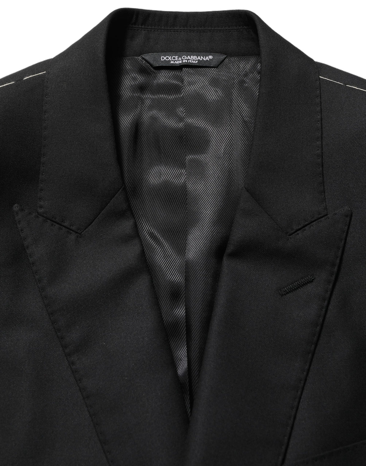 Black Wool Single Breasted Blazer Jacket
