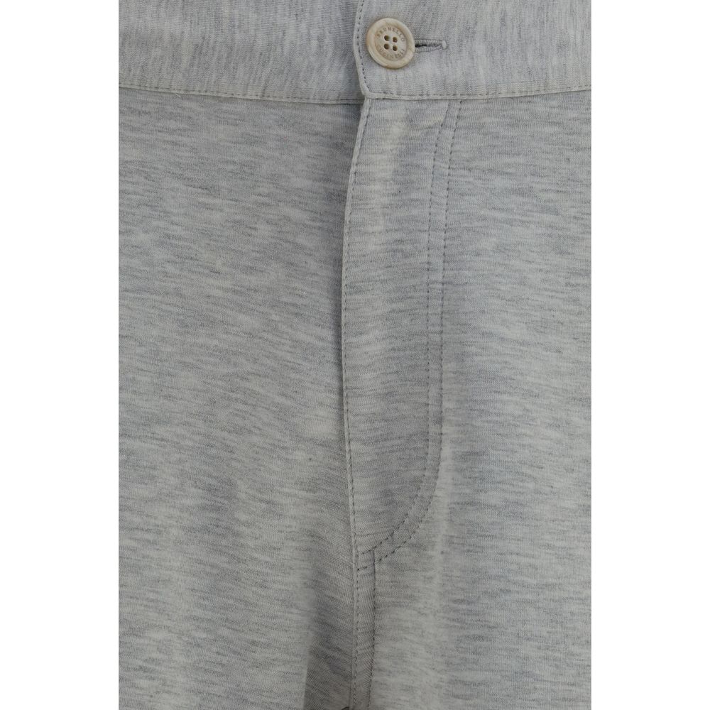 Gray Cotton Bermuda Shorts