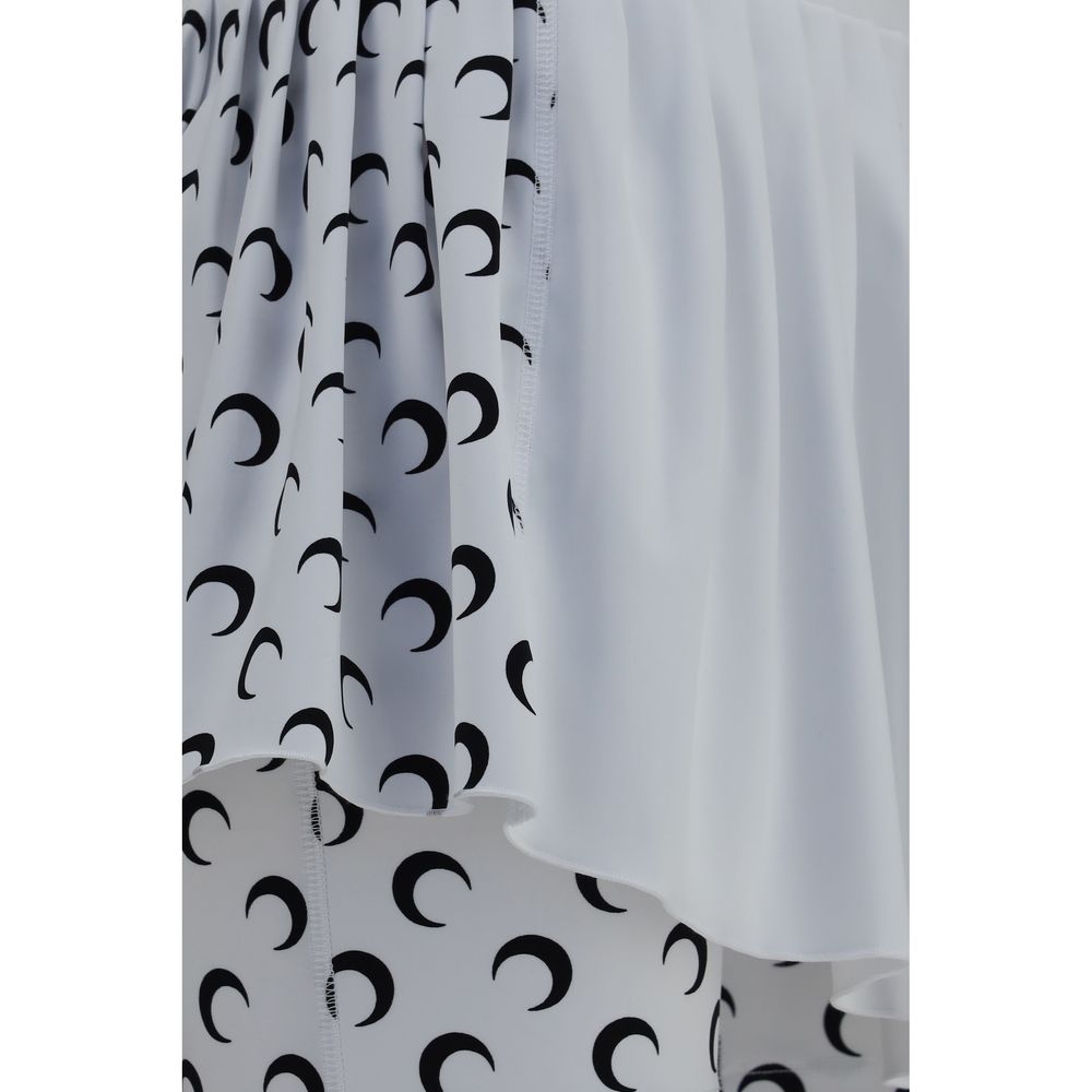 White Polyamide Short And Mini Shorts