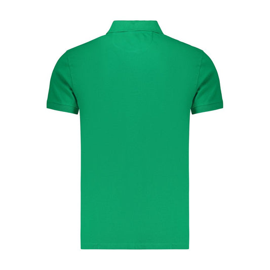 Green Cotton Men's Polo Shirt