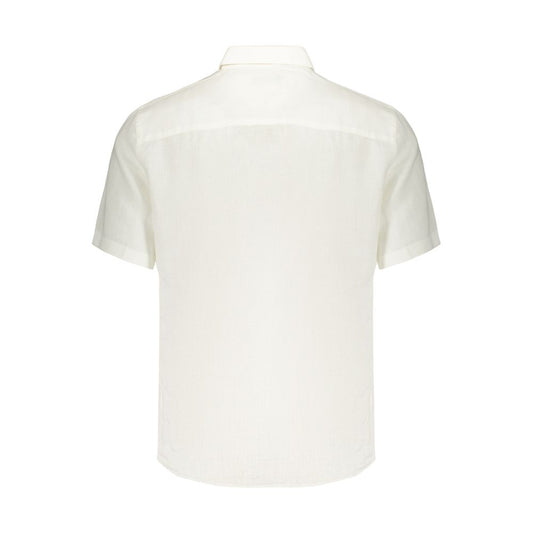 White Linen Men's Shirt