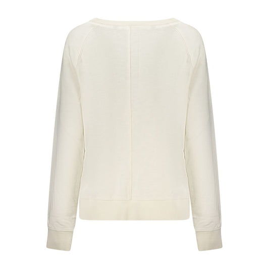 White Cotton Women's Sweatshirt