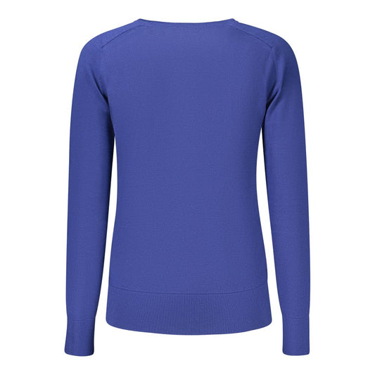 Blue Viscose Women's Shirt