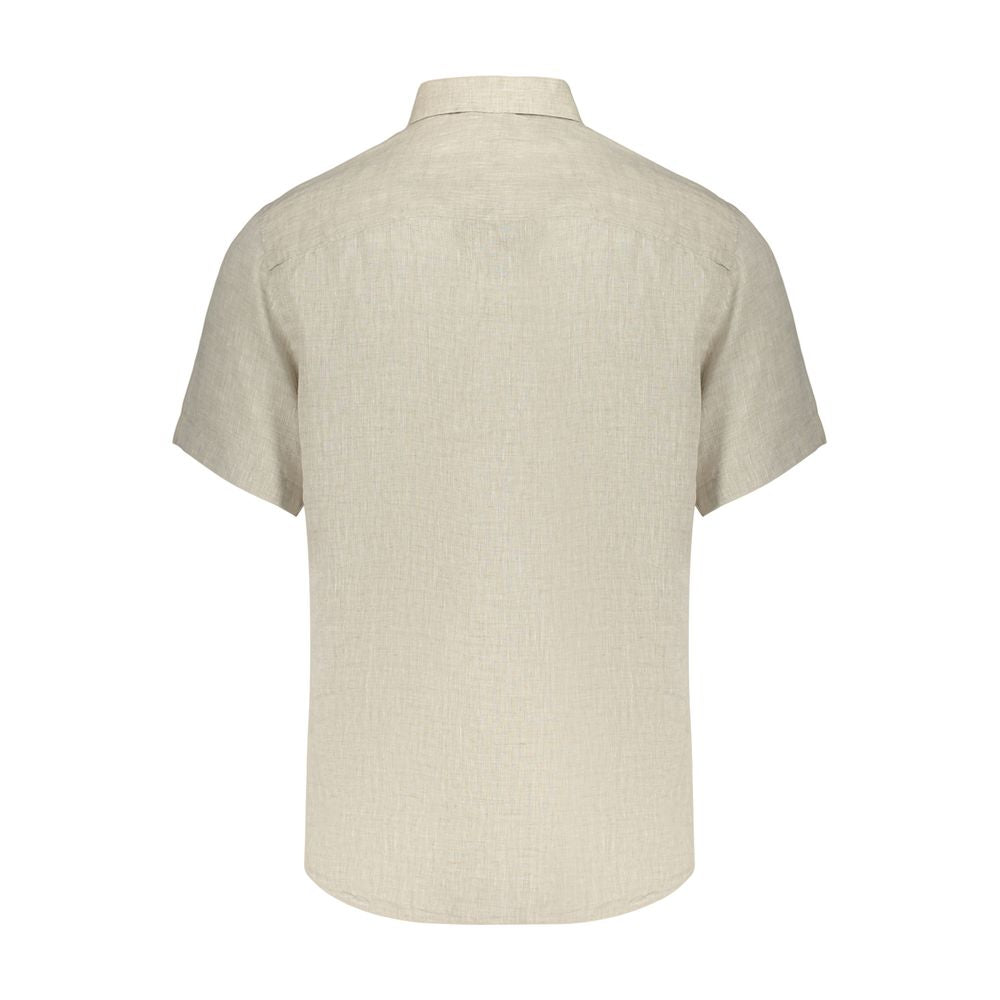 Beige Linen Men's Shirt